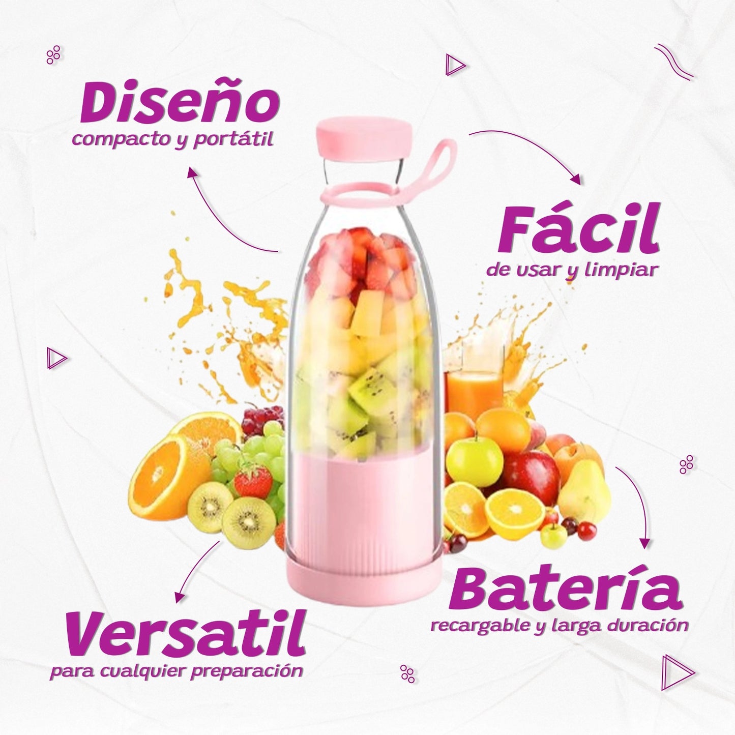 Power Mix - Mini Licuadora Portátil